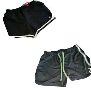 2 FOR $5 SALE Boy's Two Pairs Boys Athletic Shorts Gray And Black Size Large
